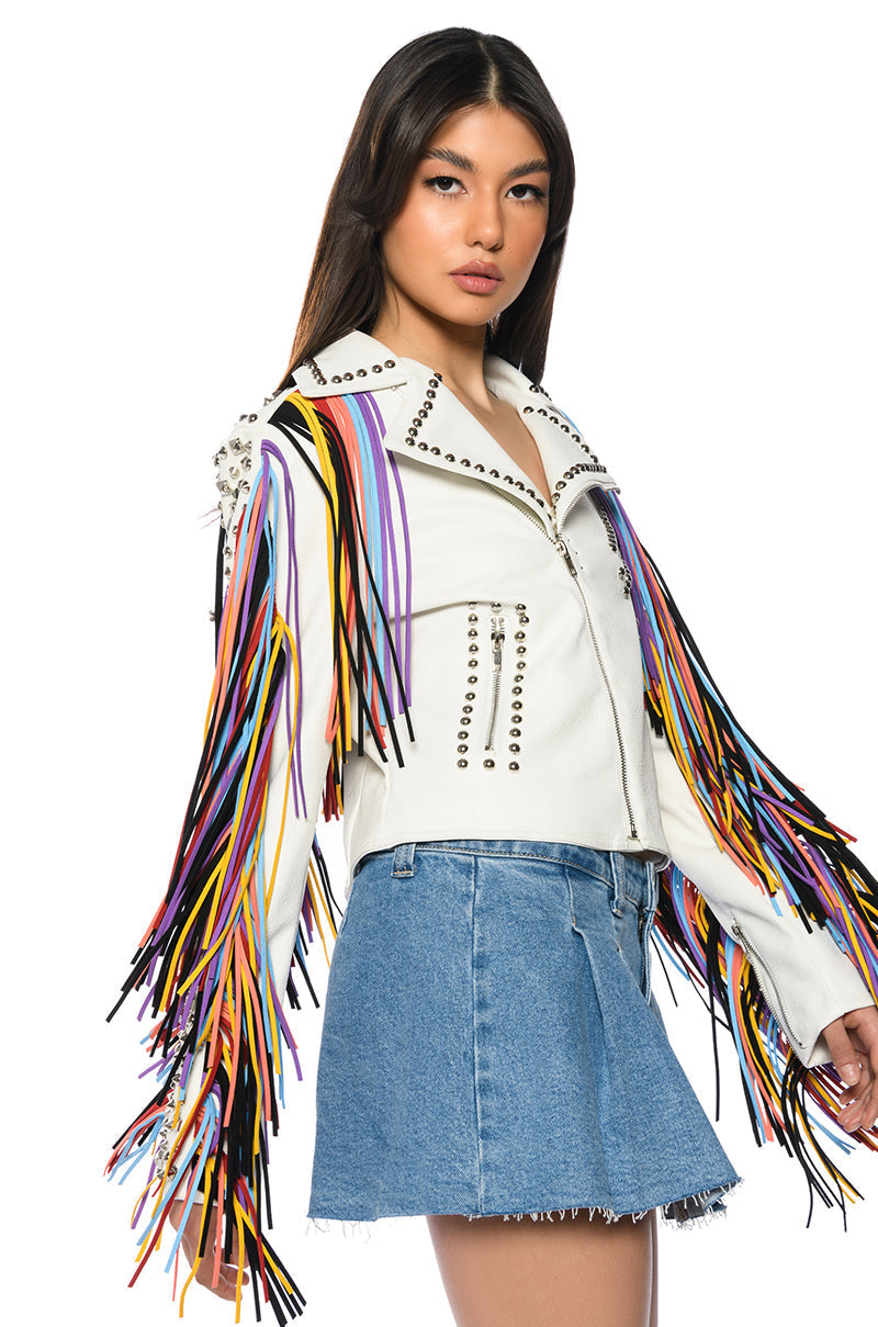 FREE RIDER FRINGE MOTO JACKET
