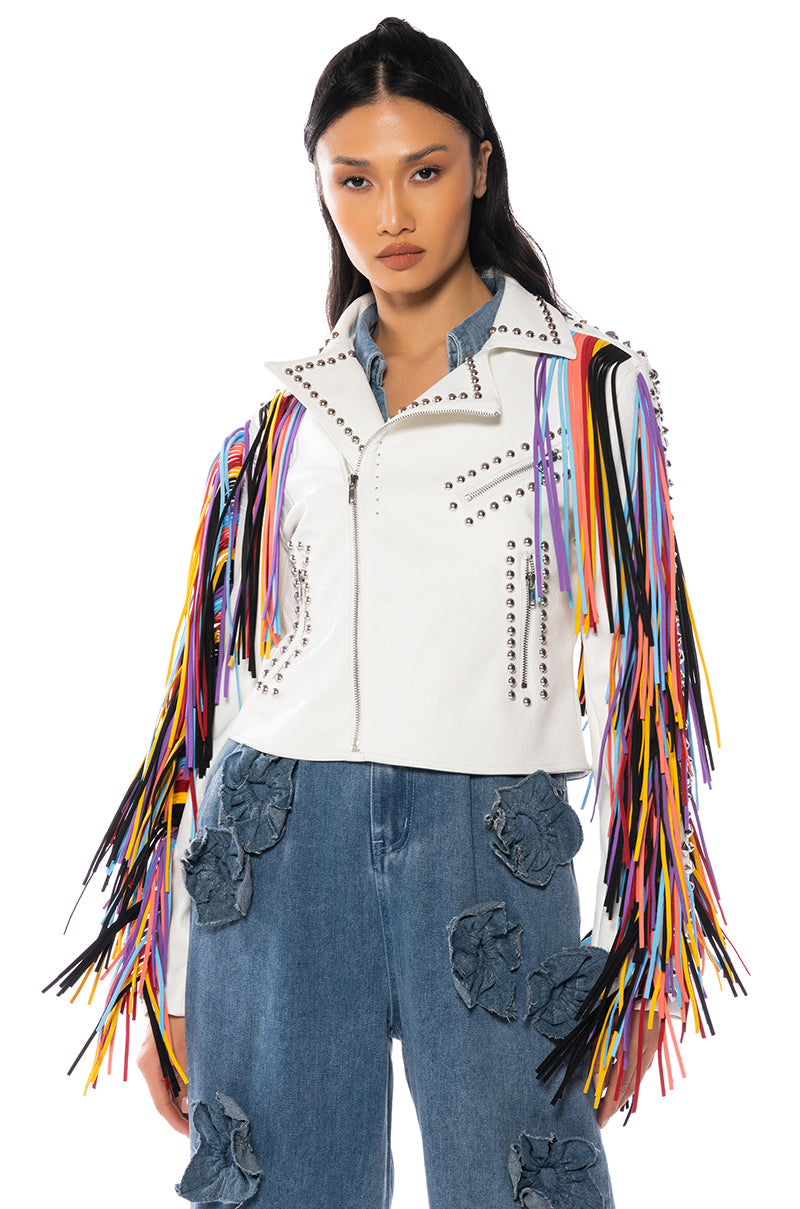 FREE RIDER FRINGE MOTO JACKET