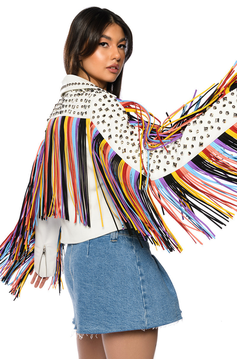 FREE RIDER FRINGE MOTO JACKET