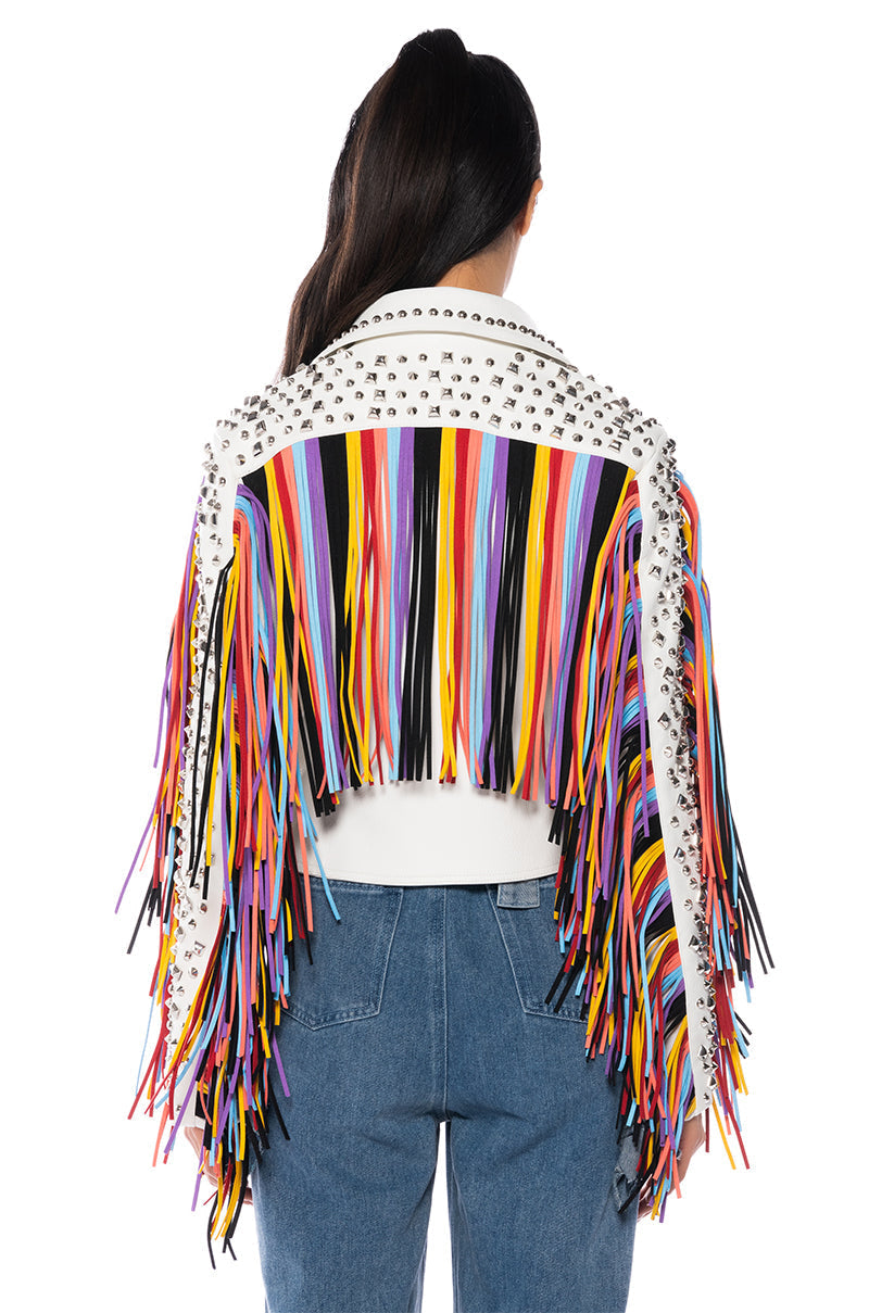 FREE RIDER FRINGE MOTO JACKET