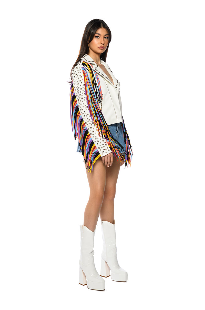 FREE RIDER FRINGE MOTO JACKET
