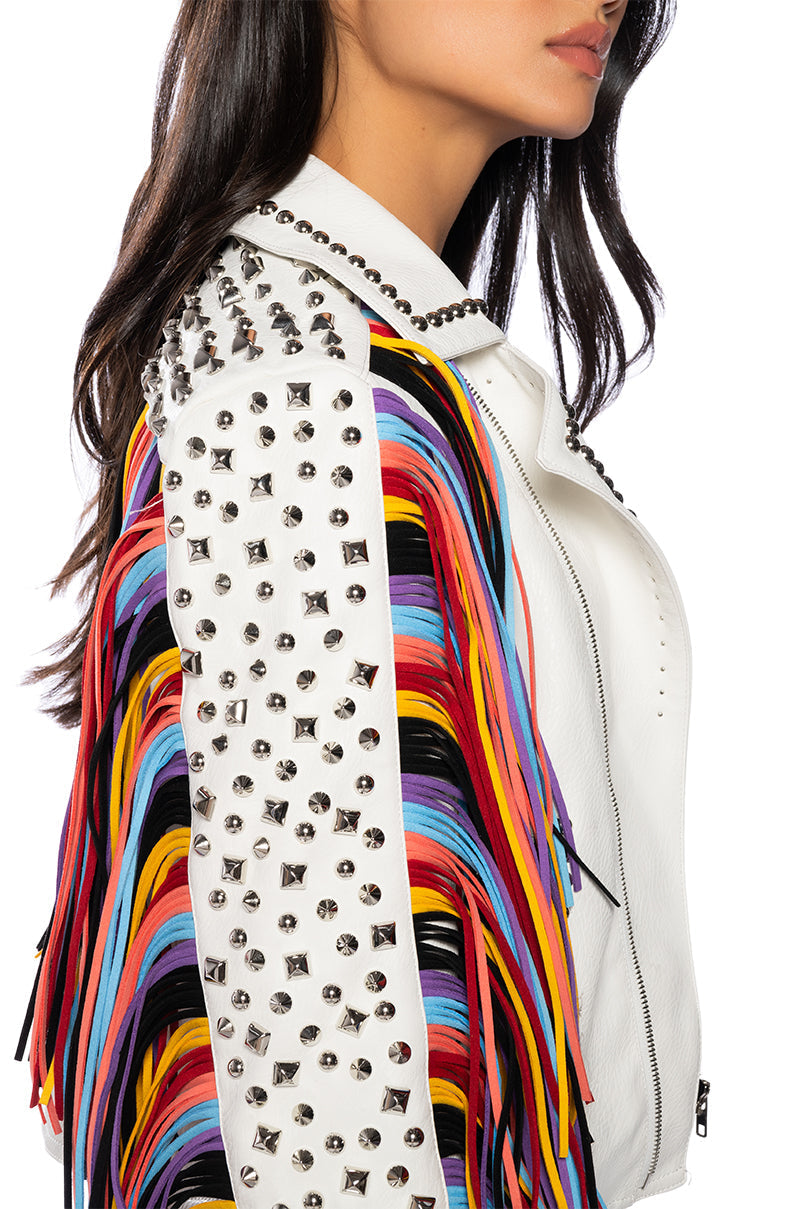 FREE RIDER FRINGE MOTO JACKET