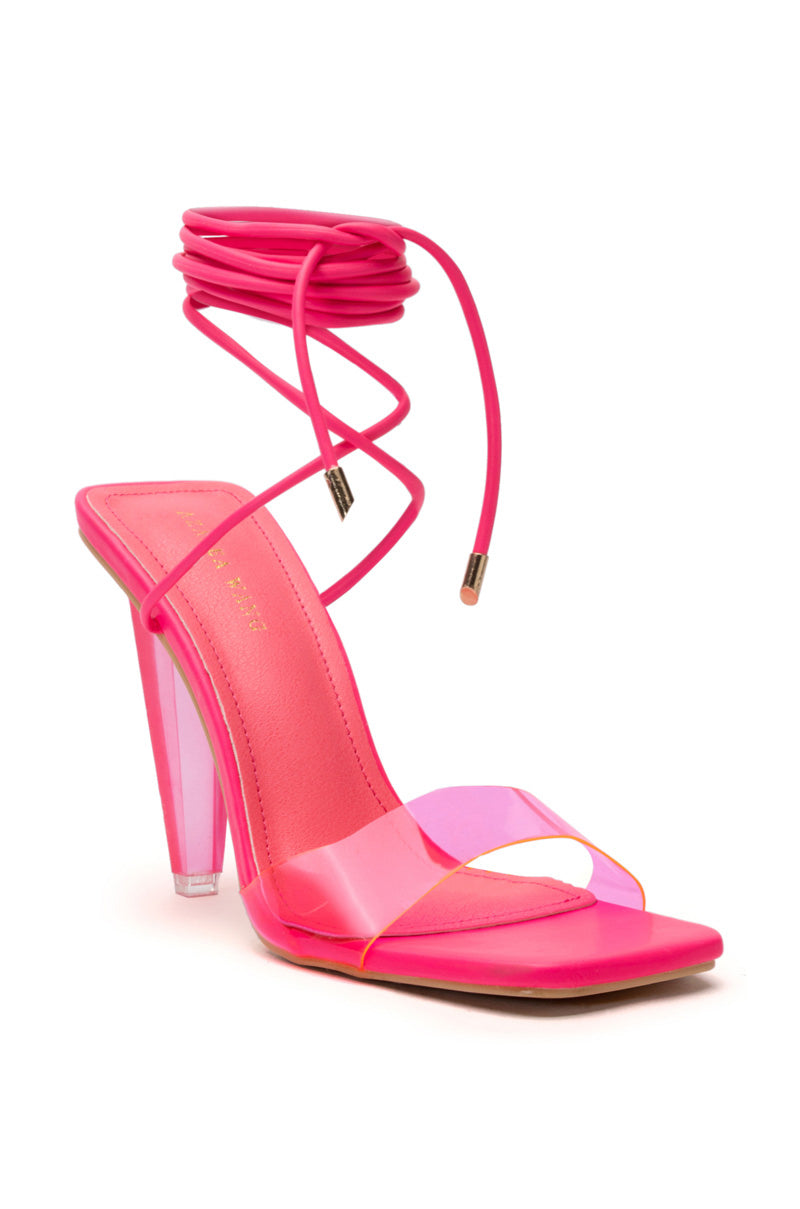AZALEA WANG FREMONT PVC SANDAL IN PINK