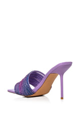 AZALEA WANG FRYE EMBELLISHED STILETTO SANDAL IN PURPLE