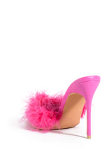 AZALEA WANG JABBA FEATHER PUMP IN PINK