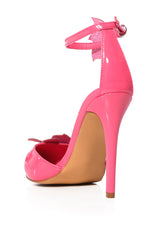 AZALEA WANG ISMEA EMBELLISHED FLOWER PUMP IN PINK