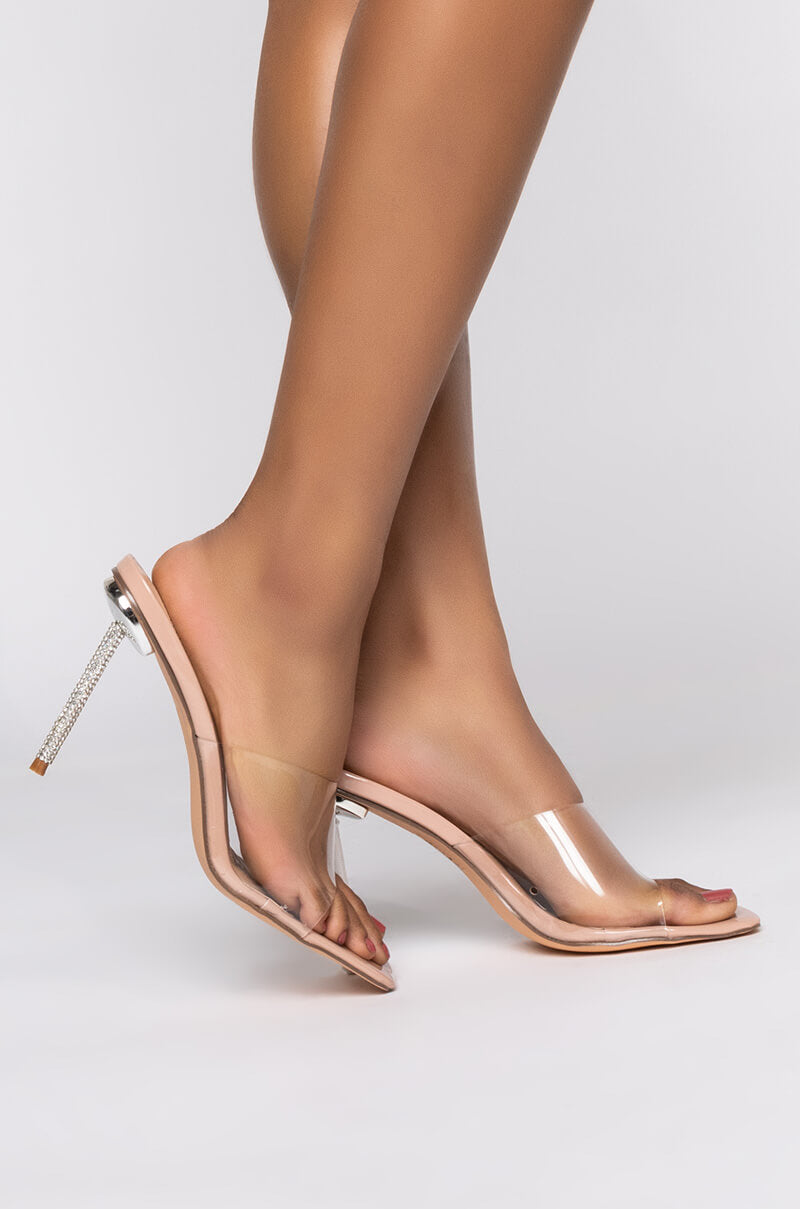 AZALEA WANG JUST A FEELING STILETTO SANDAL IN NUDE