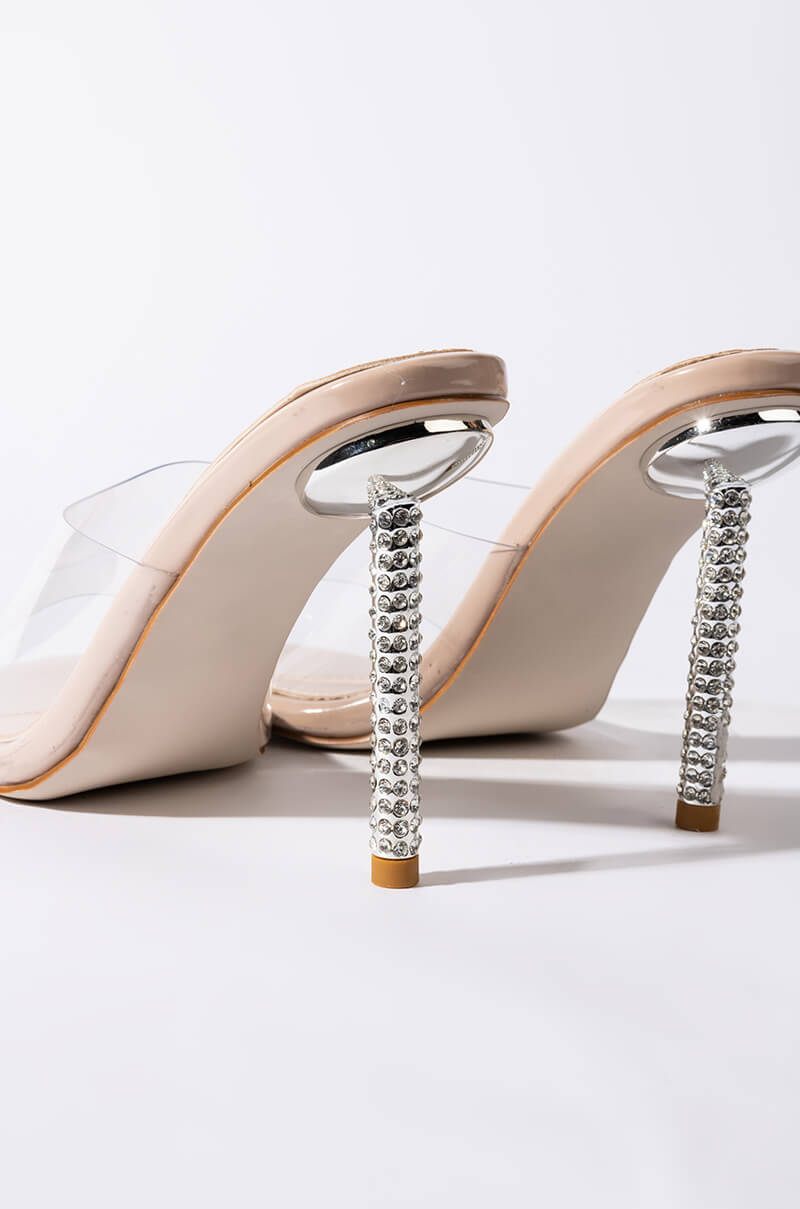 AZALEA WANG JUST A FEELING STILETTO SANDAL IN NUDE