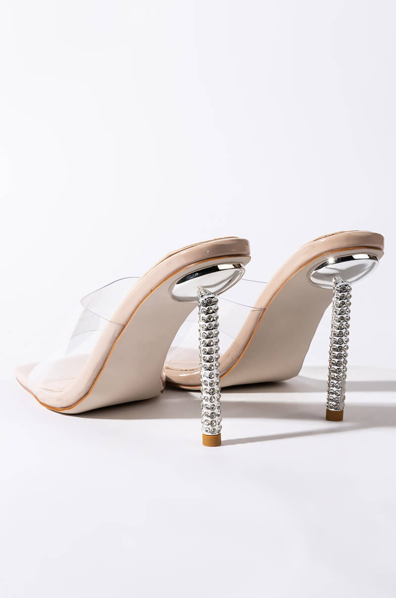 AZALEA WANG JUST A FEELING STILETTO SANDAL IN NUDE