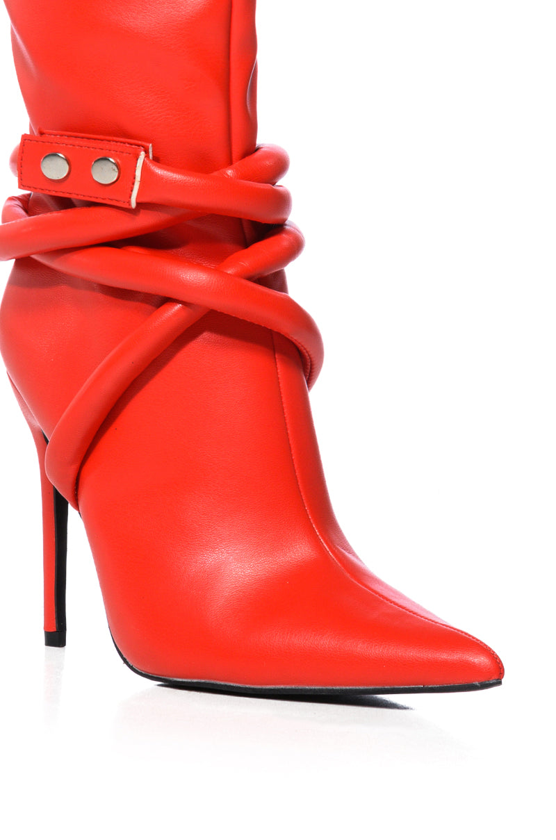 AZALEA WANG RHIANNA BOOTIE IN RED