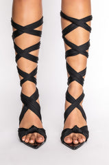 AZALEA WANG KEEP IT SIMPLE STILETTO SANDAL IN BLACK