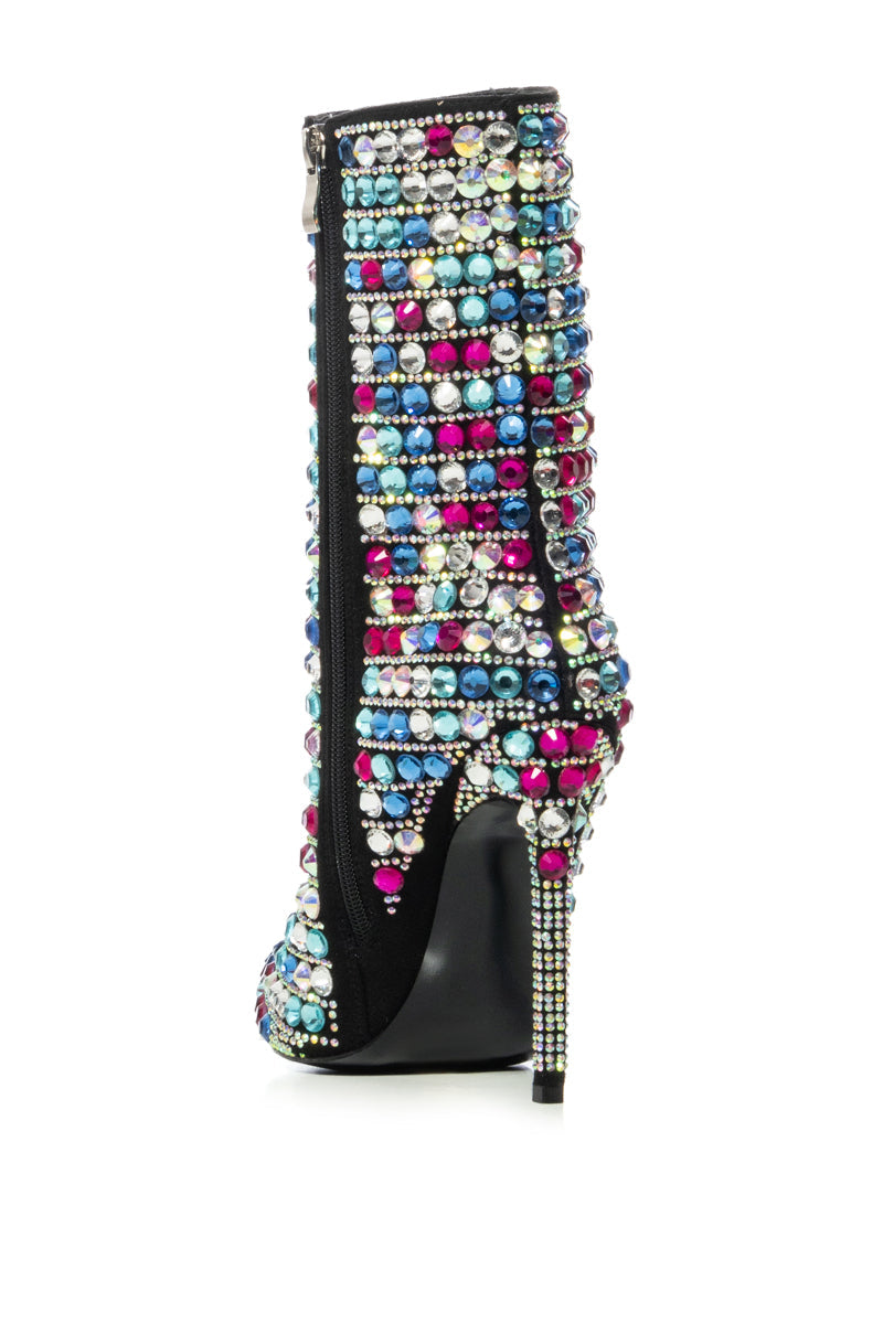AZALEA WANG KENSLEY MULTI CRYSTAL EMBELLISHED BOOTIE
