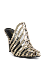 AZALEA WANG KOSTA GOLD CAGED PUMP