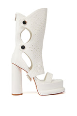 AZALEA WANG KWAME WHITE GLADIATOR SANDAL
