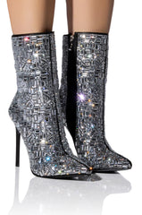 AZALEA WANG LIVELY SILVER BOOTIE