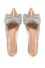 AZALEA WANG LOULOU SILVER AND CLEAR FLAT