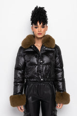 MAVERICK FAUX FUR PUFFER