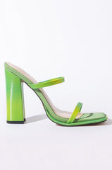 AZALEA WANG MOVING ON CHUNKY SANDAL IN GREEN