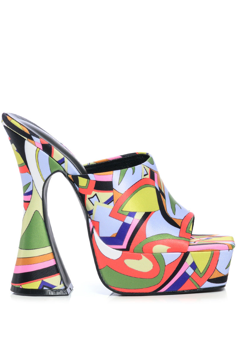 AZALEA WANG NAKISHA SATIN CHUNKY MULE