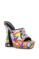AZALEA WANG NAKISHA SATIN CHUNKY MULE