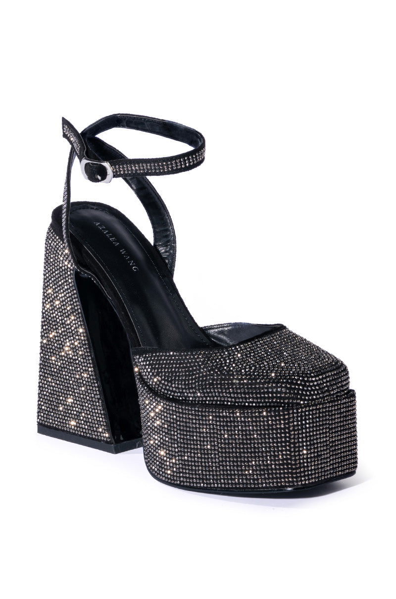 AZALEA WANG NESSA EMBELLISHED PUMP IN BLACK