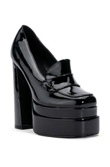 AZALEA WANG NICKI PATENT PUMP IN BLACK