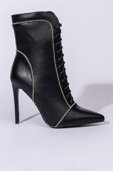 AZALEA WANG NIGHTS IN VEGAS STILETTO BOOTIE IN BLACK