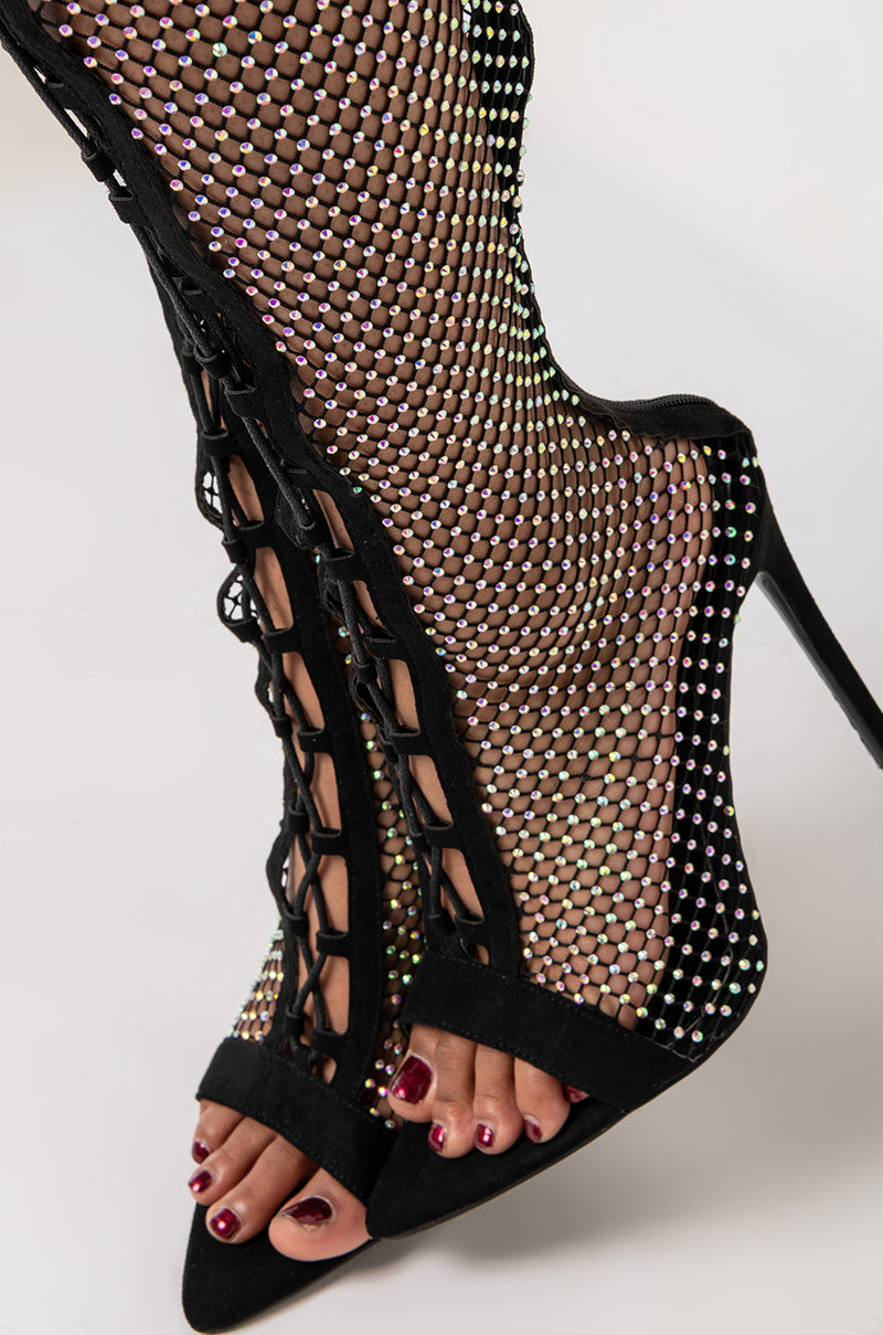 AZALEA WANG NIGHTS LIKE THIS STILETTO BOOT IN BLACK