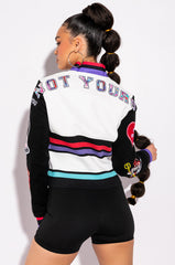 NOT YOURS FITTED SOCK BAND BOMBER