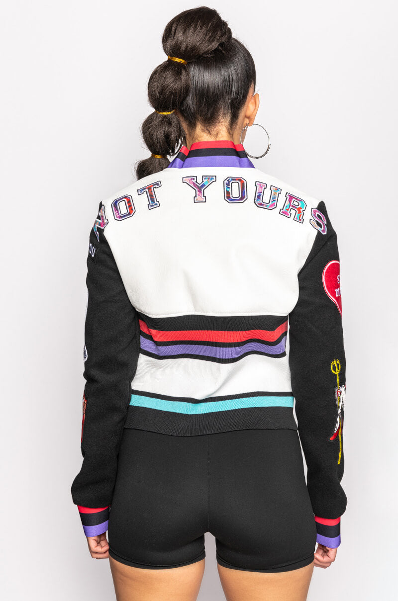 NOT YOURS FITTED SOCK BAND BOMBER