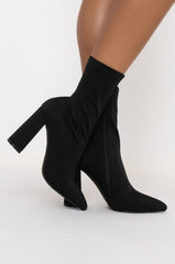 AZALEA WANG NOTHING LASTS FOREVER CHUNKY BOOTIE IN BLACK