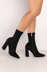 AZALEA WANG NOTHING LASTS FOREVER CHUNKY BOOTIE IN BLACK