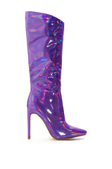 AZALEA WANG NOVA SEXY STILETTO BOOT IN PURPLE