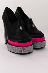 AZALEA WANG OVER YOU CHUNKY BOOTIE IN BLACK