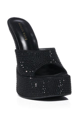 AZALEA WANG PATIENCE EMBELLISHED MULE IN BLACK