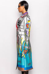 AZALEA WANG PHOENIX RISING MOTO PATCH JACKET