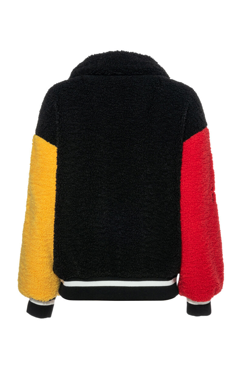 SOLO BEAR TEDDY VARSITY JACKET