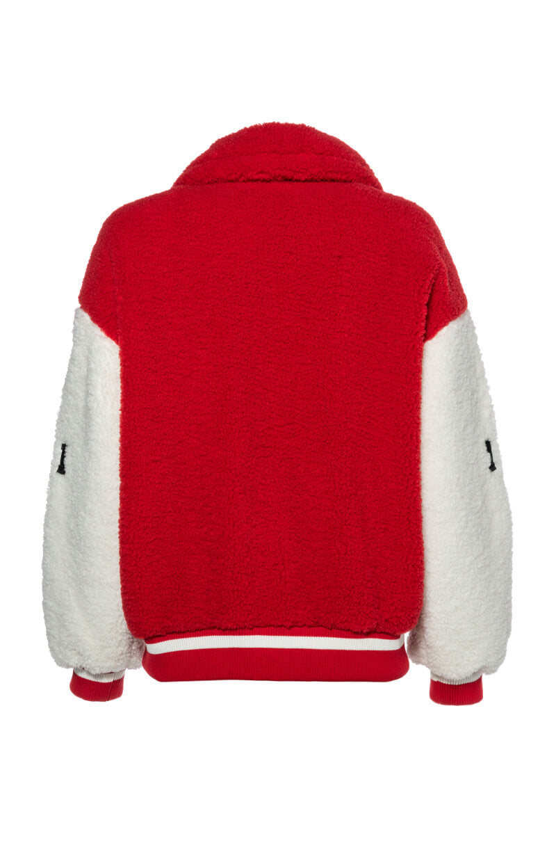 SOLO BEAR TEDDY VARSITY JACKET