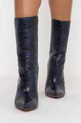AZALEA WANG PLAY WITH MY HEART STILETTO BOOTIE IN BLUE