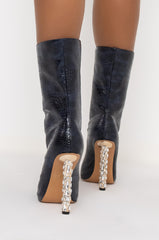 AZALEA WANG PLAY WITH MY HEART STILETTO BOOTIE IN BLUE