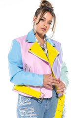 PASTEL DREAMS MOTO JACKET