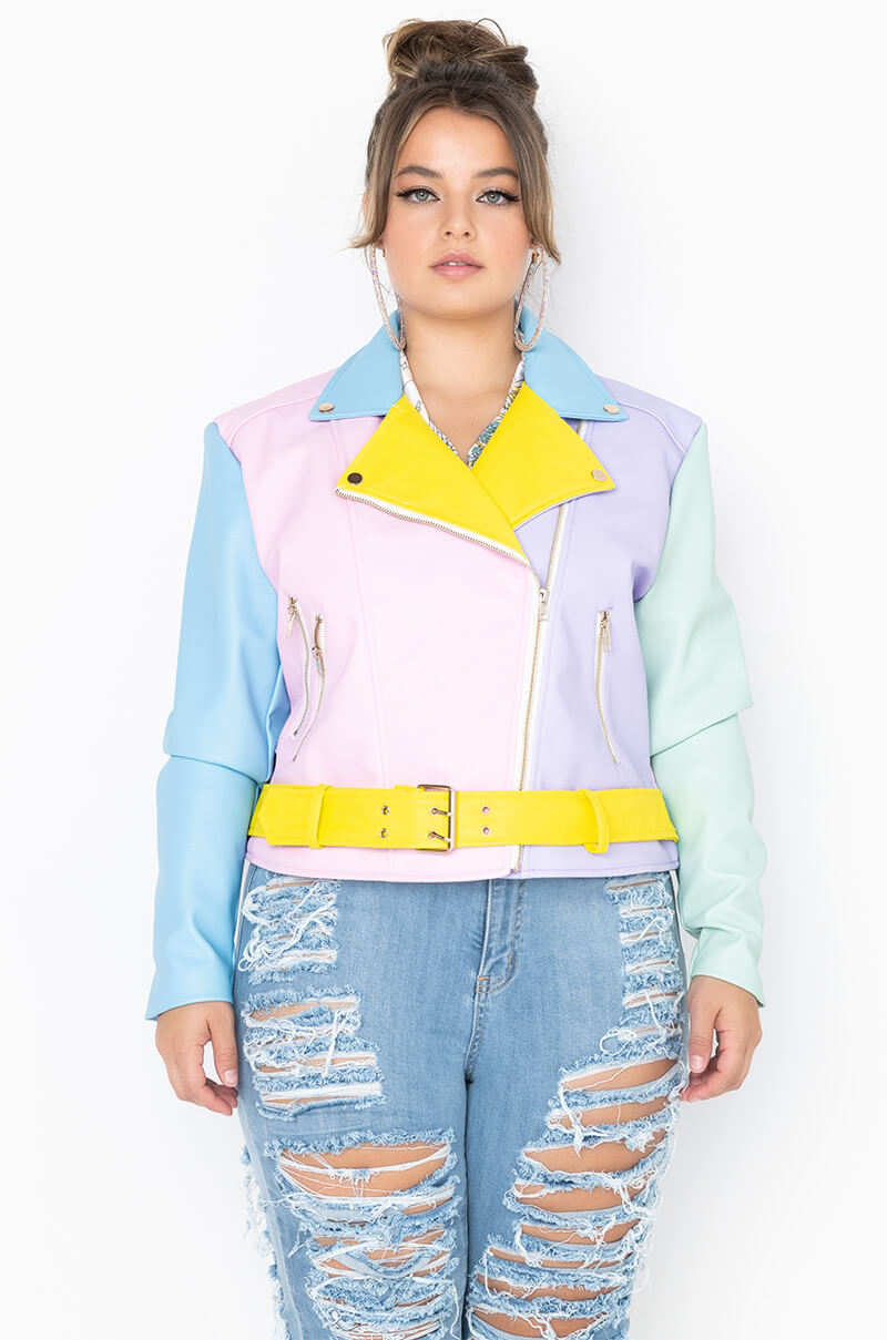 PASTEL DREAMS MOTO JACKET