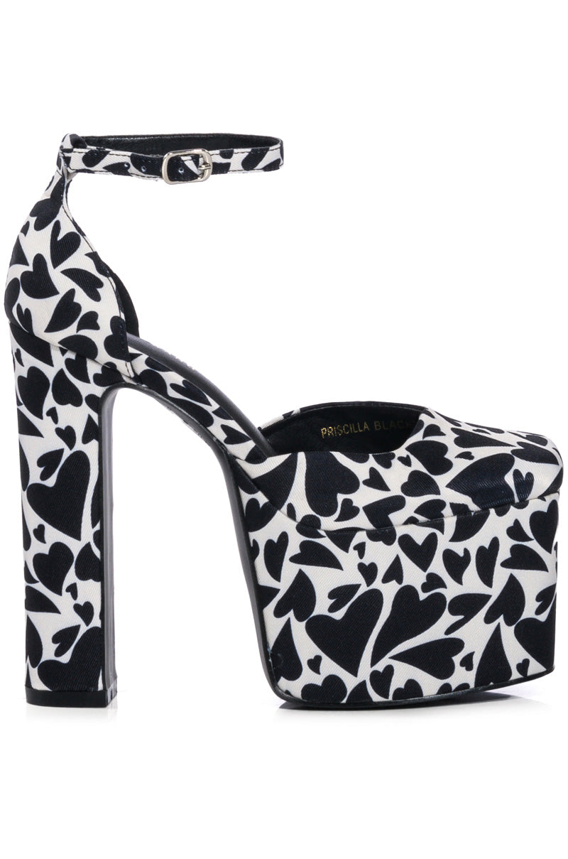 AZALEA WANG PRISCILLA PRINTED PLATFORM PUMP