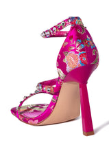 AZALEA WANG GABRIELLA STILETTO SANDAL IN PINK