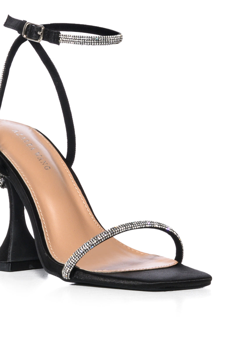 AZALEA WANG RENATA BLACK STILETTO SANDAL