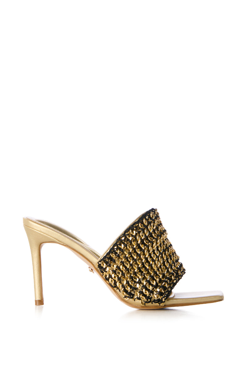 AZALEA WANG RIZALINO GOLD CHAIN SANDAL