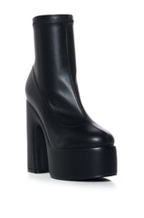 AZALEA WANG ROCKWELL BLACK CHUNKY BOOTIE