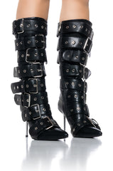 AZALEA WANG SEDNA BLACK BELT COVERED BOOT