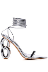 AZALEA WANG SHAWNA SILVER SANDAL