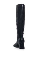AZALEA WANG SIREN SONG BLACK CHUNKY BOOT